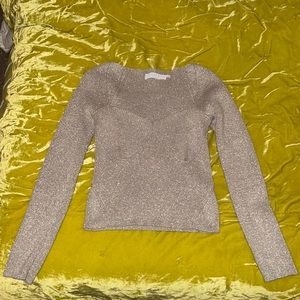 Beige glitter Astr sweater